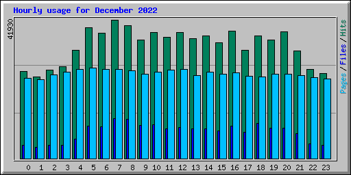 Hourly usage for December 2022