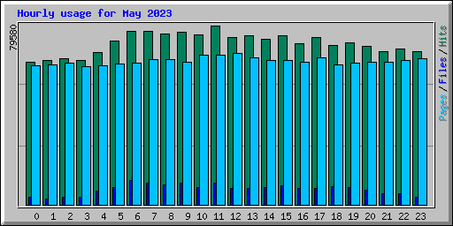 Hourly usage for May 2023